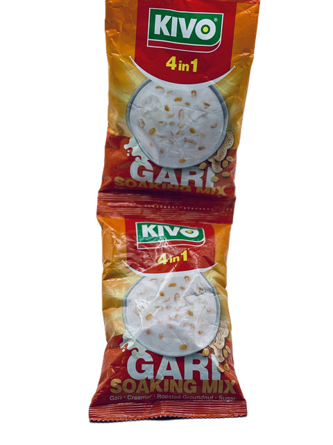 Kivo 4-1 Gari Mix (Strip of 10 Sachets 125g each) Contains Peanuts - Nathez out of Africa