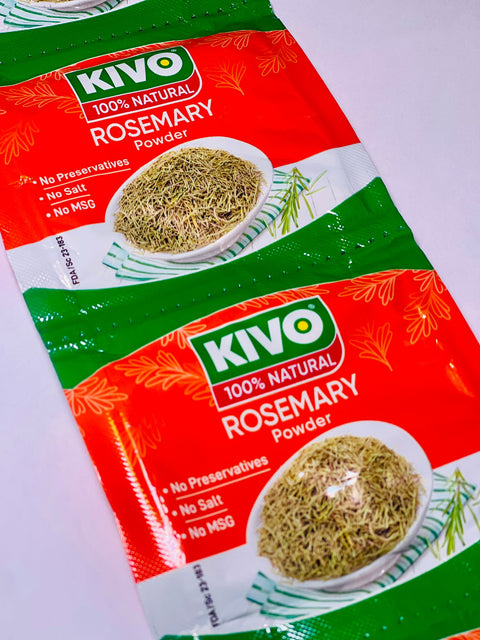 Kivo Rosemary Powder ( Strip of 10 sachets 3.5g Each) - Nathez out of Africa