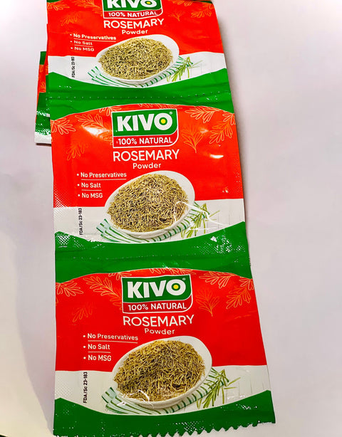 Kivo Rosemary Powder ( Strip of 10 sachets 3.5g Each) - Nathez out of Africa