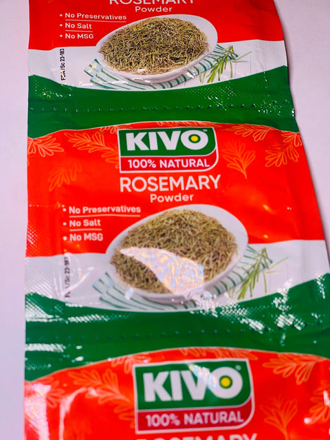 Kivo Rosemary Powder ( Strip of 10 sachets 3.5g Each) - Nathez out of Africa