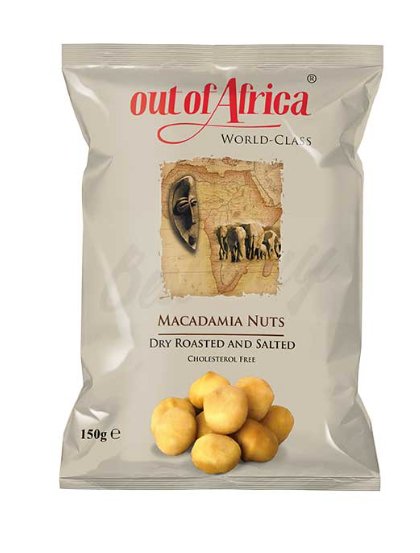 Macadamia Nuts Dry Roasted & Salted 150g (Out of Africa) Cholesterol Free - Nathez out of Africa