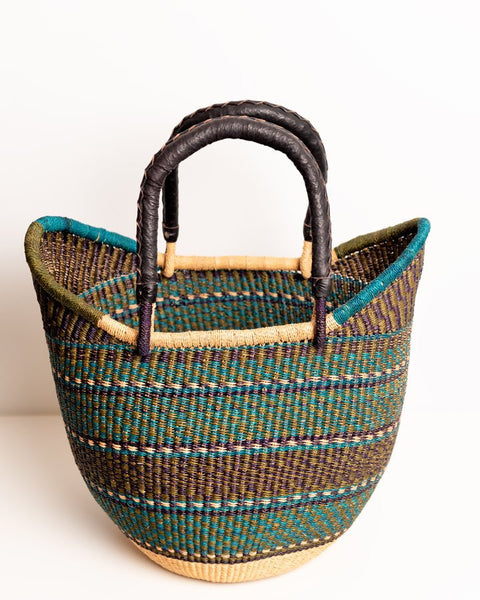 Manye Hand - Woven Bolgatanga U - Shopper Basket 0017 - Nathez out of Africa