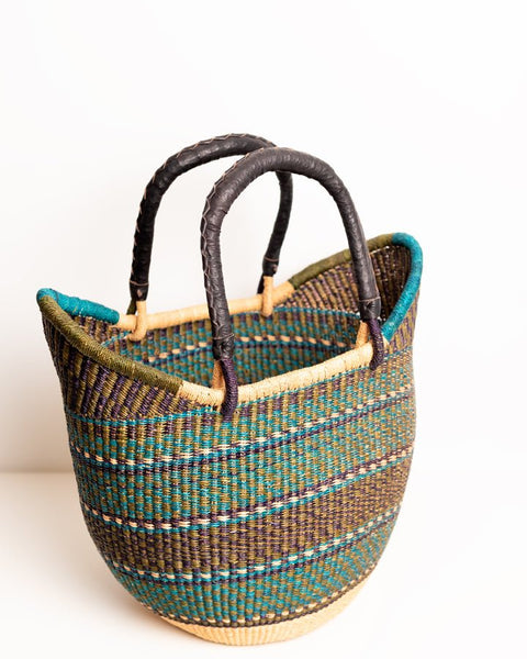 Manye Hand - Woven Bolgatanga U - Shopper Basket 0017 - Nathez out of Africa