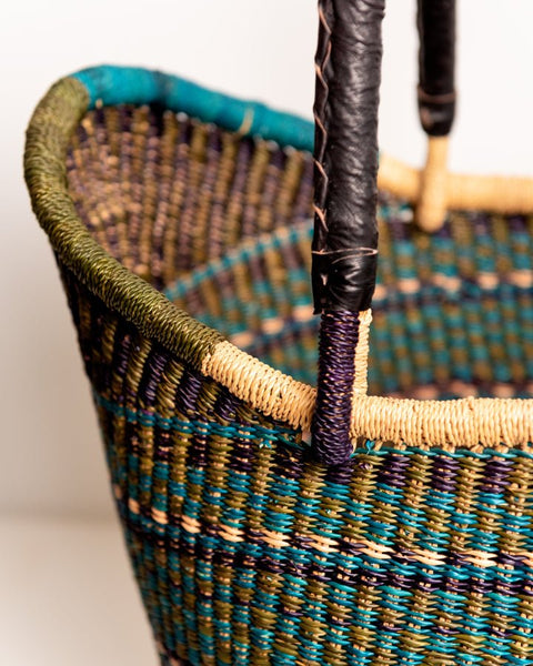 Manye Hand - Woven Bolgatanga U - Shopper Basket 0017 - Nathez out of Africa