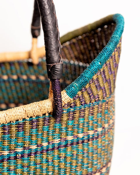 Manye Hand - Woven Bolgatanga U - Shopper Basket 0017 - Nathez out of Africa