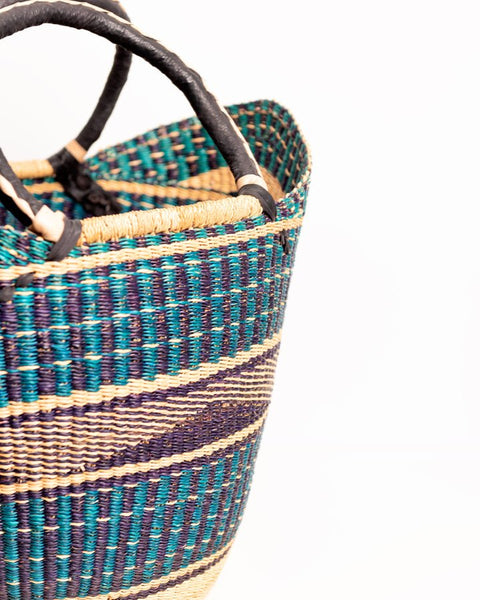 Manye(Queen) Hand - Woven Bolgatanga U - Shopper Basket 0018 - Nathez out of Africa