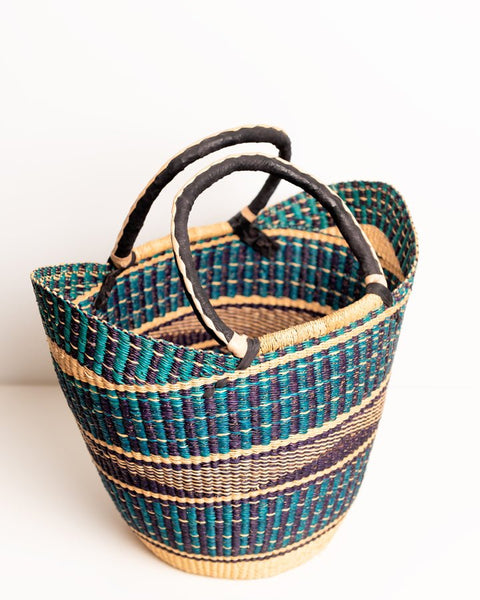 Manye(Queen) Hand - Woven Bolgatanga U - Shopper Basket 0018 - Nathez out of Africa