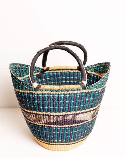 Manye(Queen) Hand - Woven Bolgatanga U - Shopper Basket 0018 - Nathez out of Africa