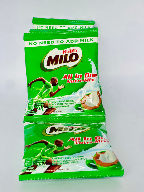 Milo Sachets All in One (Ghana) Strip of 10 x 37G - Nathez out of Africa