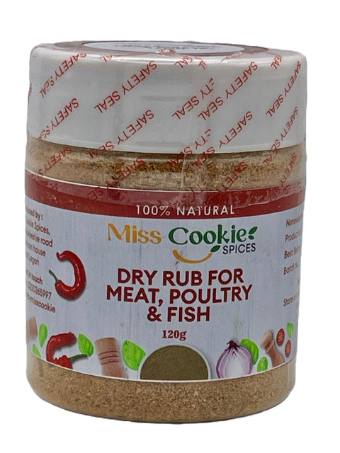 Miss Cookie Spice Dry Rub Meat, Poultry & Fish (120g) - Nathez out of Africa