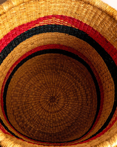 Nathez Hand - Woven Bolga Laundry Basket with Lid - Nathez out of Africa