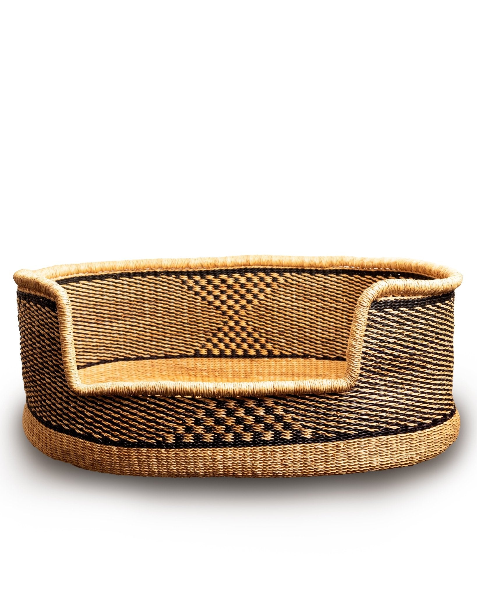 Nathez hand-woven African dog basket — eco-friendly sustainable pet bed from Ghana