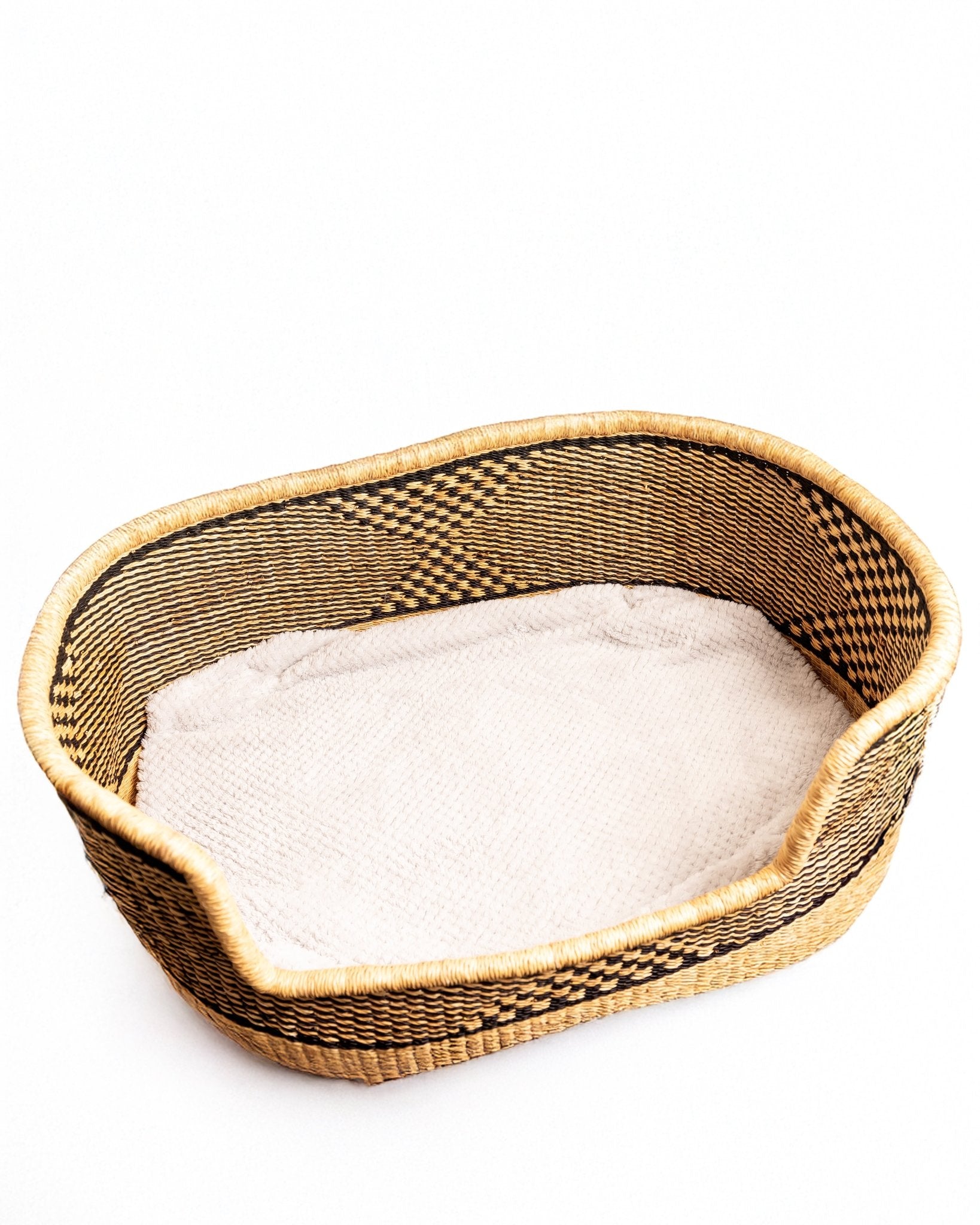 Nathez hand-woven African dog basket — eco-friendly sustainable pet bed from Ghana