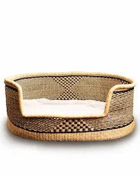 Nathez hand-woven African dog basket — eco-friendly sustainable pet bed from Ghana