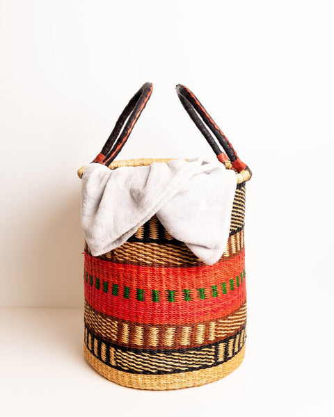 Nathez Hand - woven Laundry basket - Nathez out of Africa