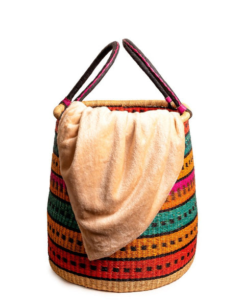 Nathez Hand - woven Laundry basket - Nathez out of Africa