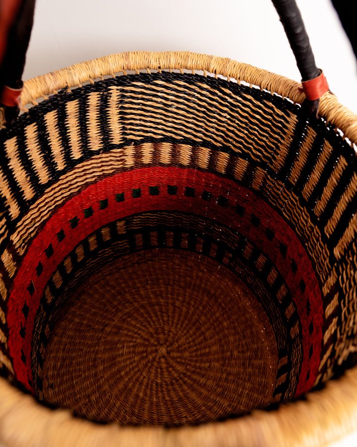 Nathez hand-woven laundry basket medium — eco-friendly sustainable African artisan craft