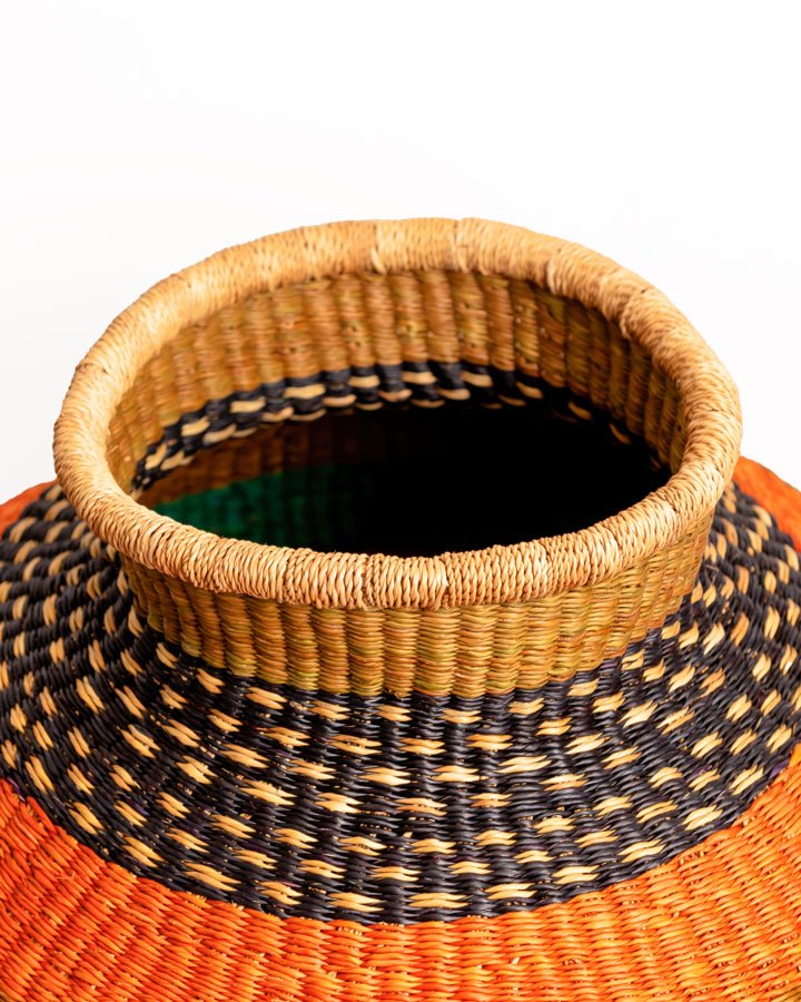 Nathez hand-woven African planter basket — eco-friendly sustainable home decor