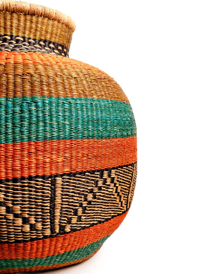 Nathez hand-woven African planter basket — eco-friendly sustainable home decor
