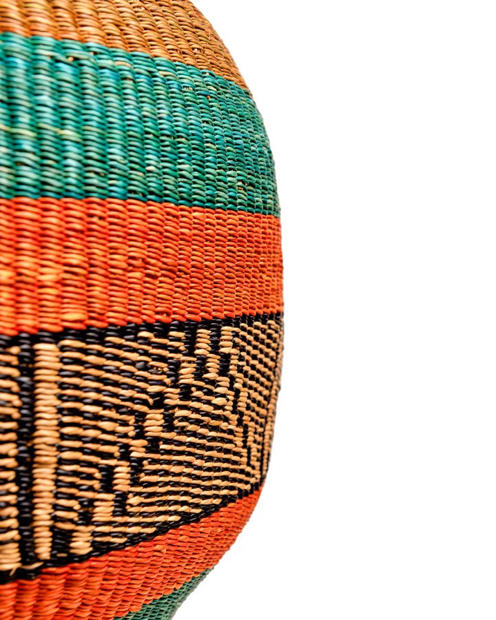 Nathez hand-woven African planter basket — eco-friendly sustainable home decor