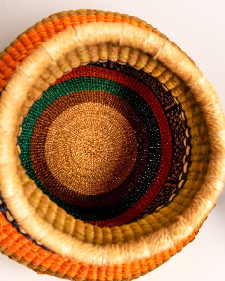 Nathez hand-woven African planter basket — eco-friendly sustainable home decor