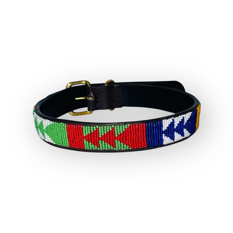 Nathez Masai Dog Collar – Handcrafted Leather Elegance for Your Pet