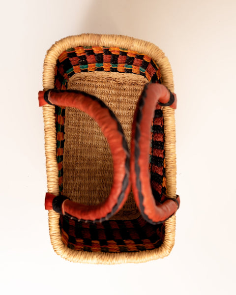 Nathez Rectangular Hand - woven Basket (Large) - Nathez out of Africa