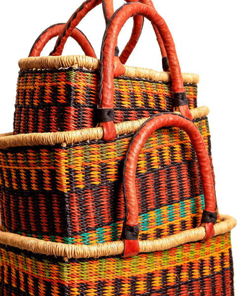 Nathez Rectangular Hand - woven Basket (Large) - Nathez out of Africa