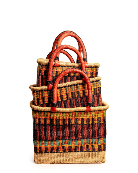 Nathez Rectangular Hand - woven Basket (Large) - Nathez out of Africa