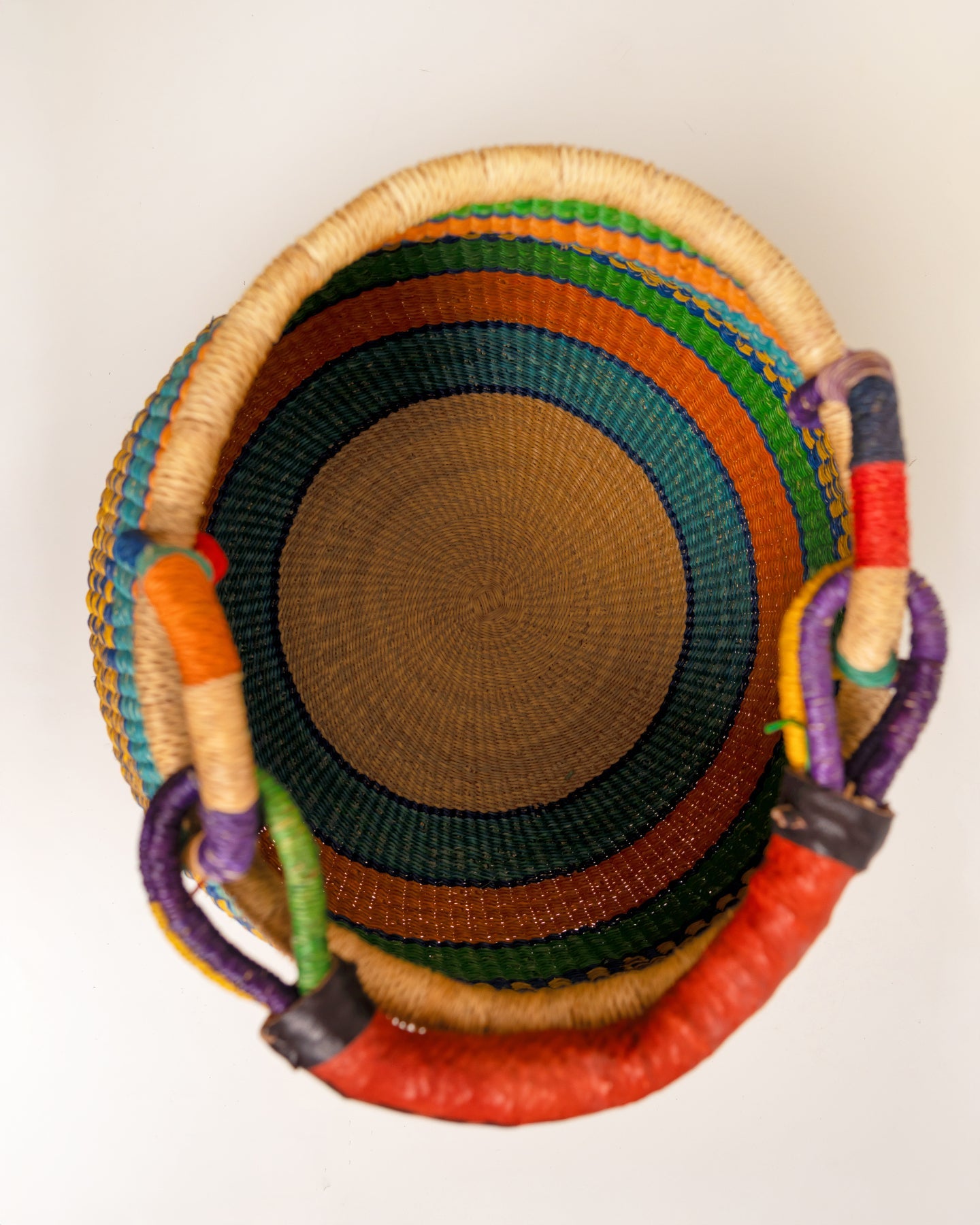 Ahoufe hand-woven Bolga pot basket — unique African artisan basket, ethically made Ghana