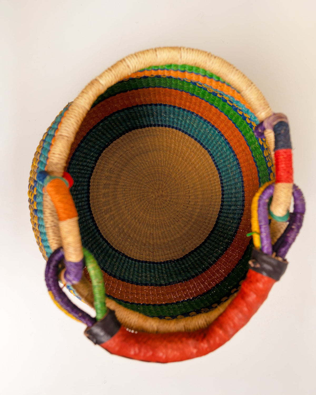 Ahoufe hand-woven Bolga pot basket — unique African artisan basket, ethically made Ghana
