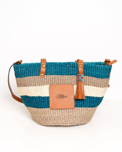 Neema Bag – Handwoven Sisal & Kenyan Leather Shoulder Bag - Nathez out of Africa