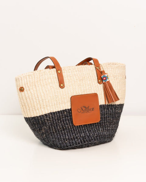 Neema Bag – Handwoven Sisal & Kenyan Leather Shoulder Bag - Nathez out of Africa