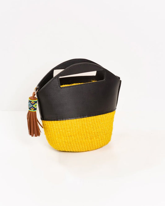 Neema mini bag — bold sustainable African soul handcrafted tote with woven detail