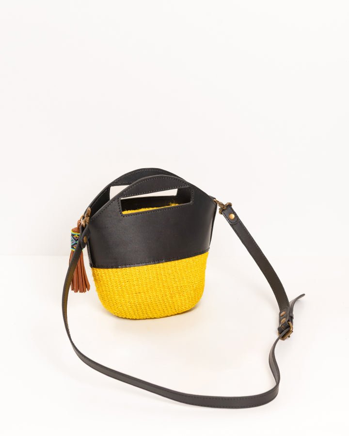 Neema mini bag — bold sustainable African soul handcrafted tote with woven detail