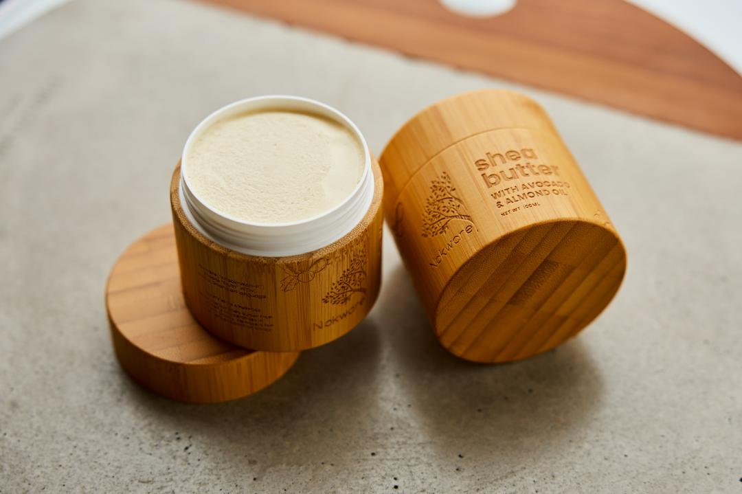 Nokware avocado and almond oil shea butter 100ml — natural Ghanaian skin moisturiser