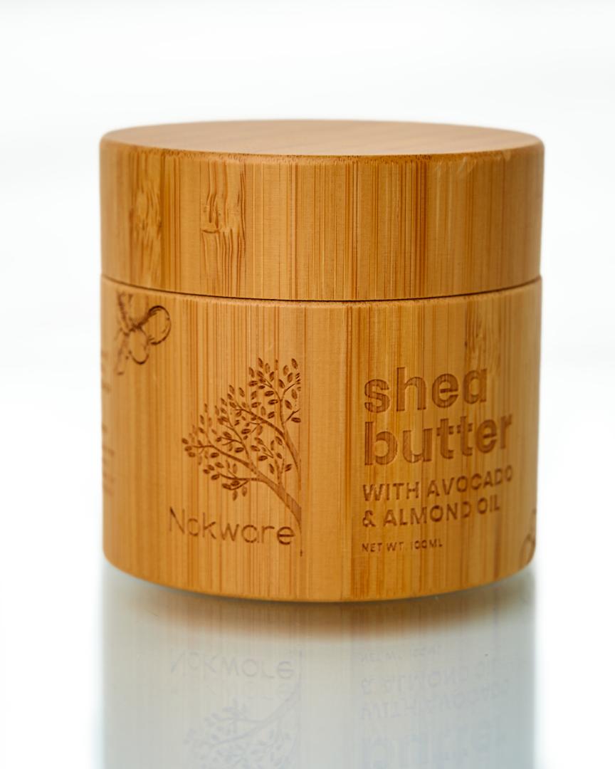 Nokware avocado and almond oil shea butter 100ml — natural Ghanaian skin moisturiser