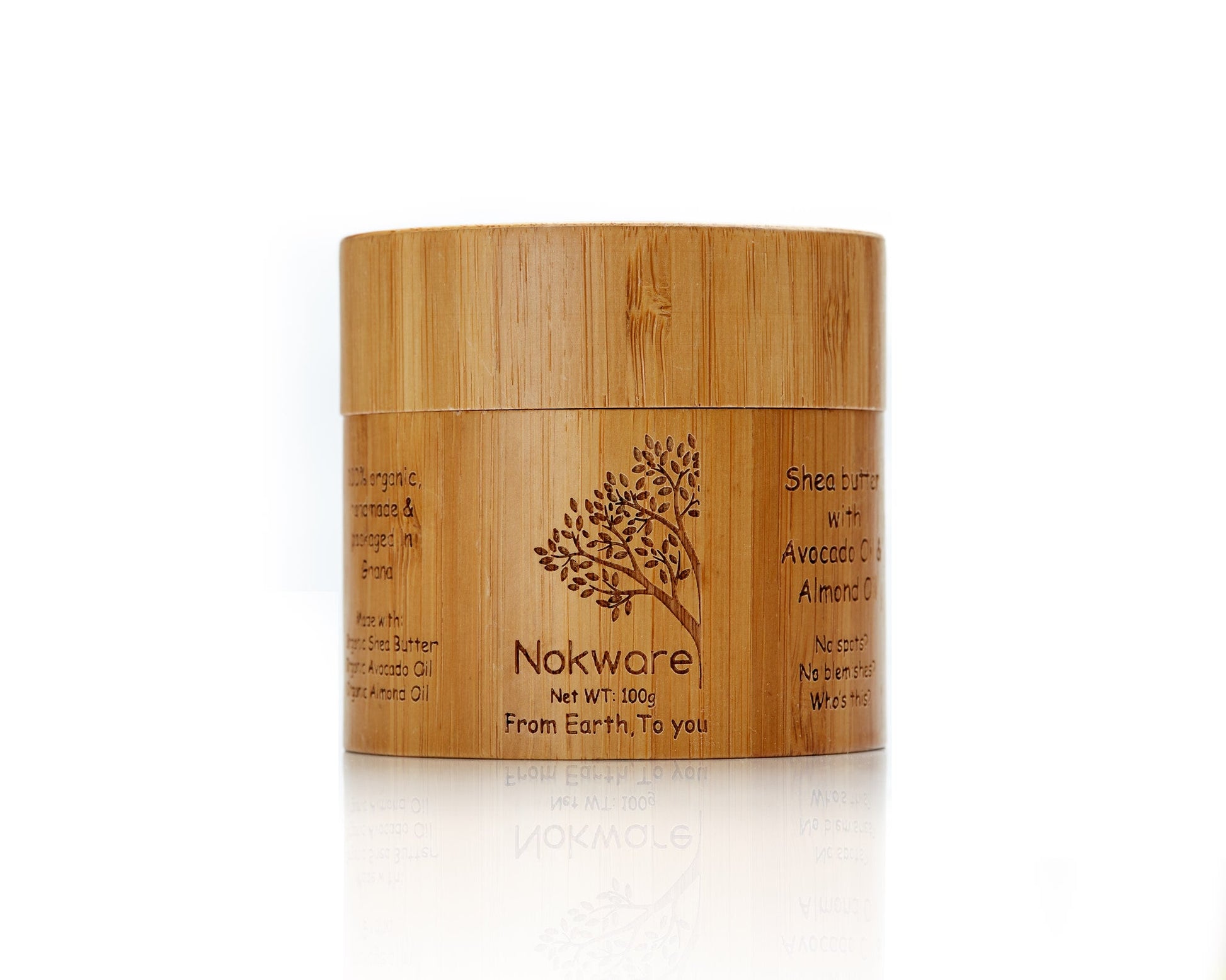 Nokware coconut and olive shea butter 100ml — natural Ghanaian skin moisturiser