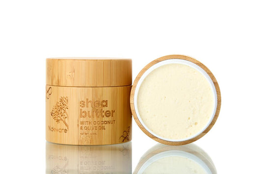 Nokware coconut and olive shea butter 100ml — natural Ghanaian skin moisturiser