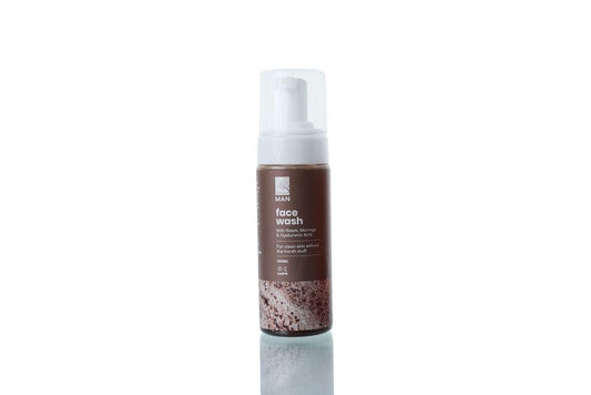 Nokware MAN foaming face wash — natural deep cleansing skincare for men, all skin types