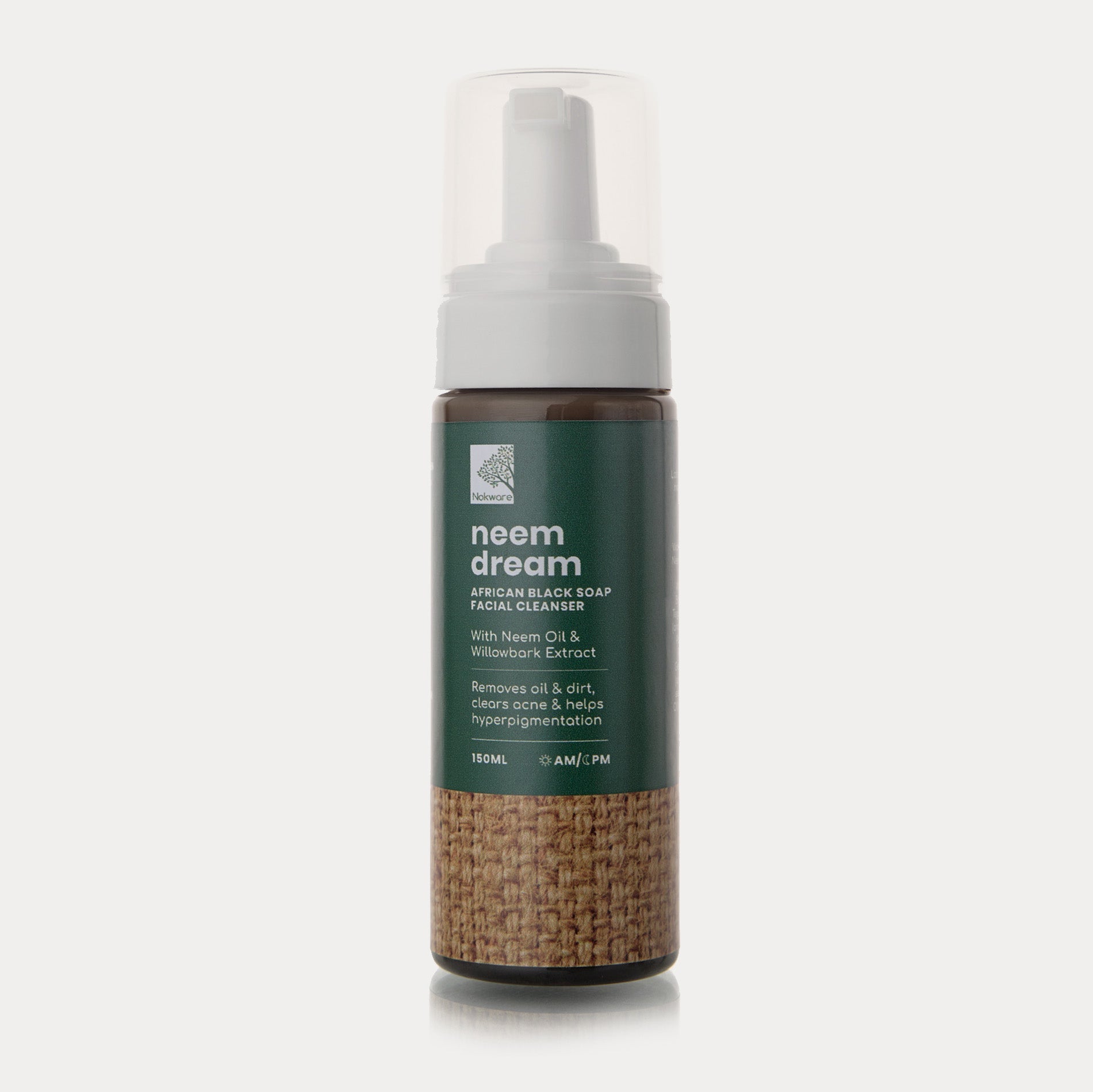 Nokware Neem Dream black soap facial cleanser — natural Ghanaian skincare