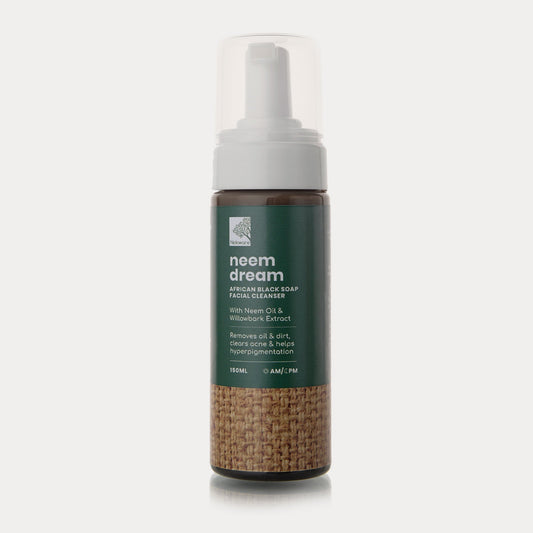 Nokware Neem Dream black soap facial cleanser — natural Ghanaian skincare