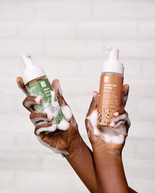 Nokware SOS acne facial wash — natural Ghanaian skincare with botanical ingredients
