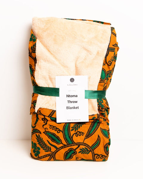 Ntoma (African Cloth) Throw Blanket - Nathez out of Africa