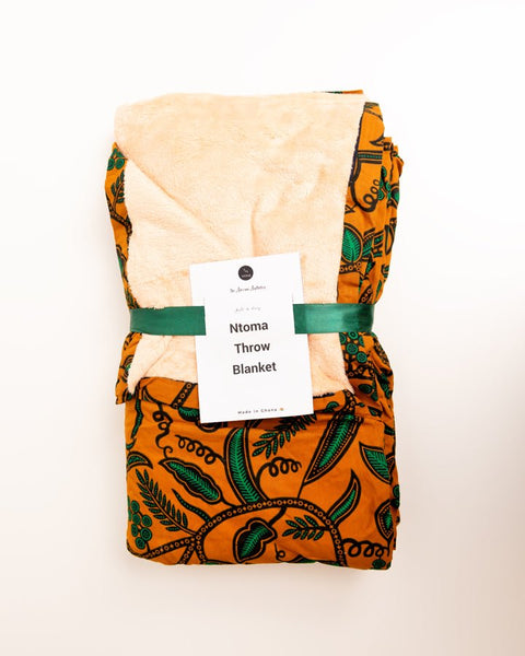 Ntoma (African Cloth) Throw Blanket - Nathez out of Africa