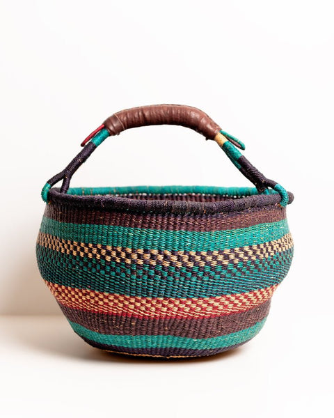 Obaa Sima(Perfect Woman)Hand - Woven Round Basket 003 - Nathez out of Africa