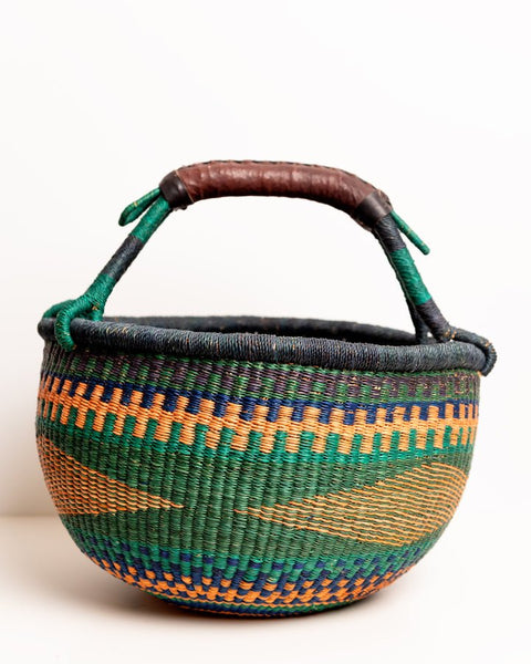 Obaa Sima(Perfect Woman)Hand - Woven Round Basket 006 - Nathez out of Africa