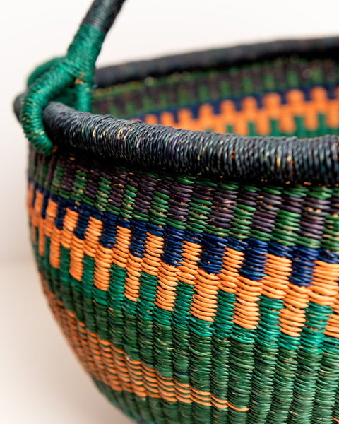 Obaa Sima(Perfect Woman)Hand - Woven Round Basket 006 - Nathez out of Africa