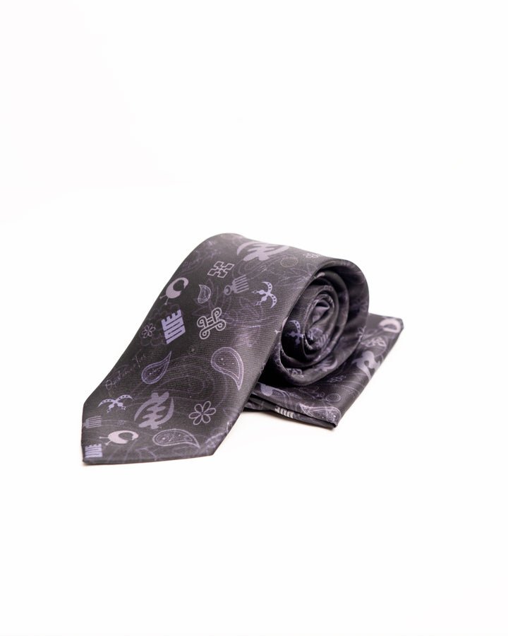 Opulence African print tie and handkerchief signature collection — luxury African fashion