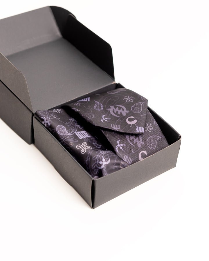 Opulence African print tie and handkerchief signature collection — luxury African fashion